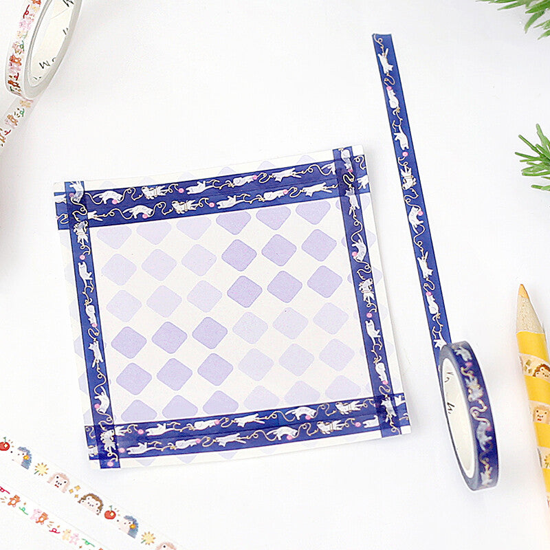 Washi Tape 5mm - Foil Stamping Playing Cat