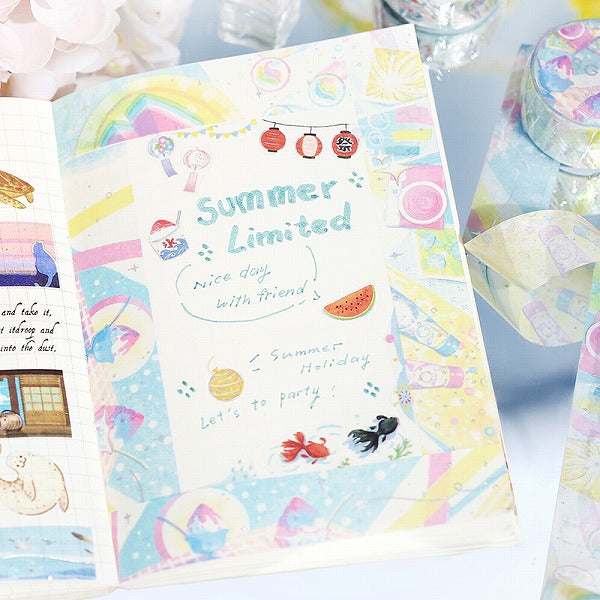 Washi Tape 15mm - Silver Foil Ennichi