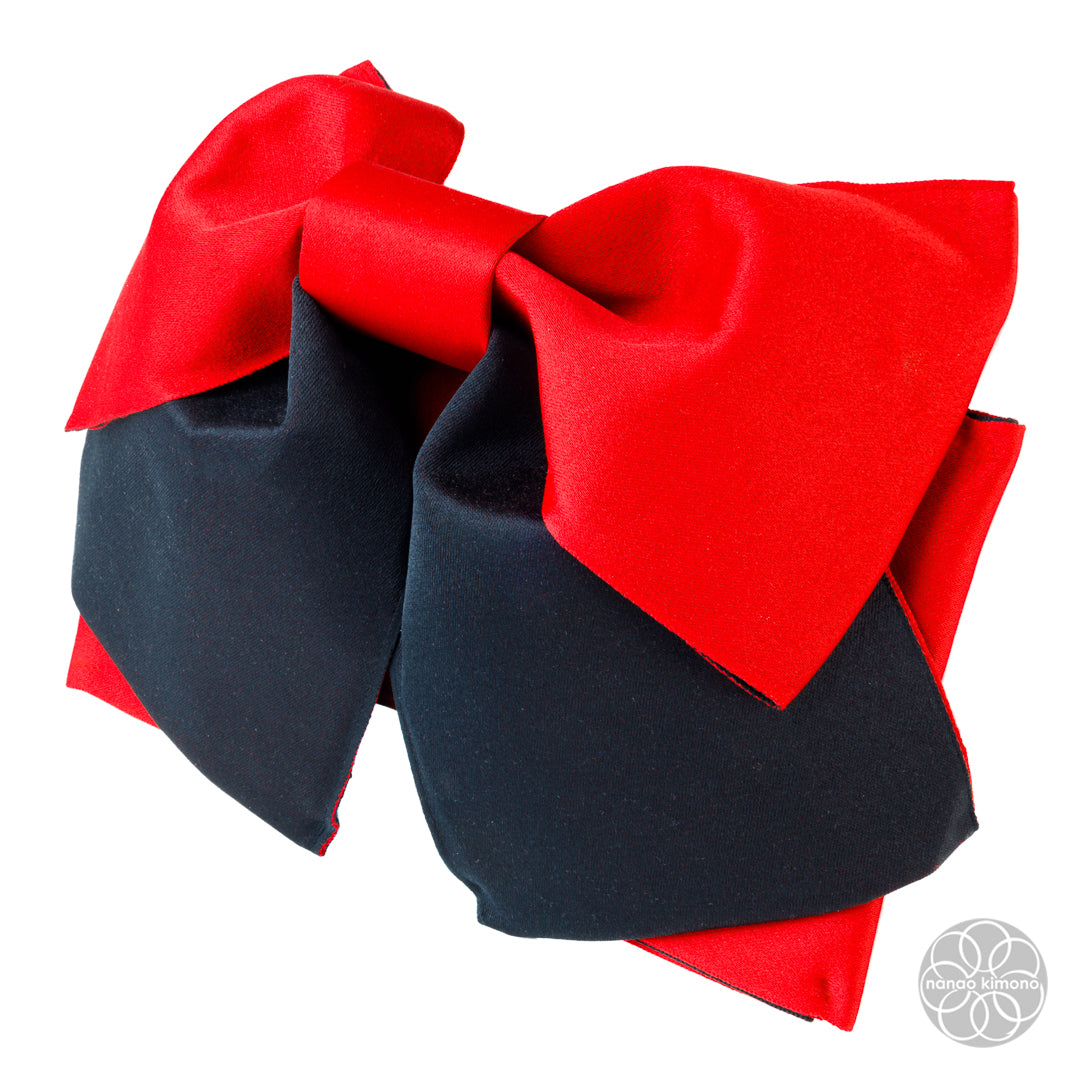 Women's Pre-tied Obi - Red & Black