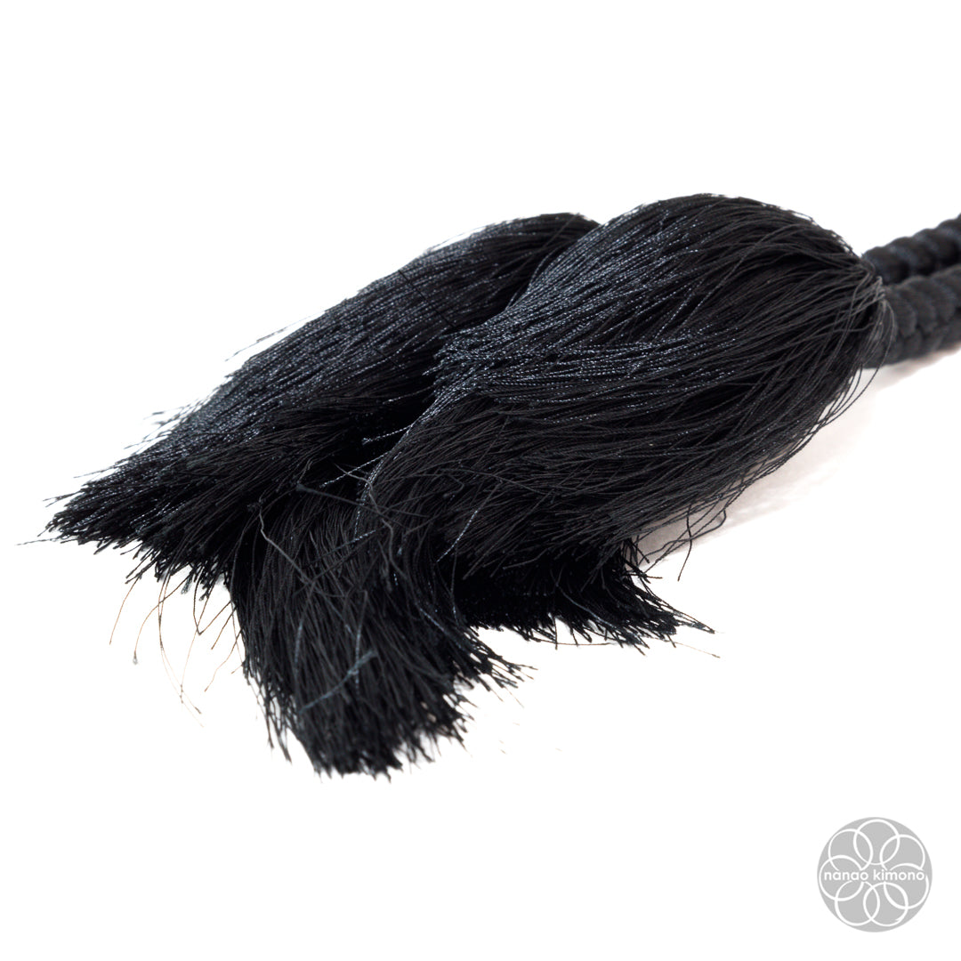 Men's Kimono Accessory - Haori Himo Black