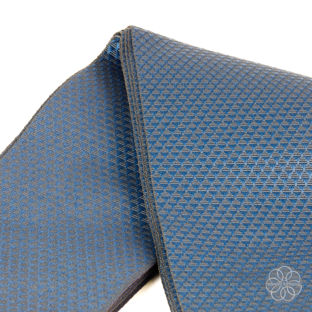 Men's Obi - Navy (triangle-woven)