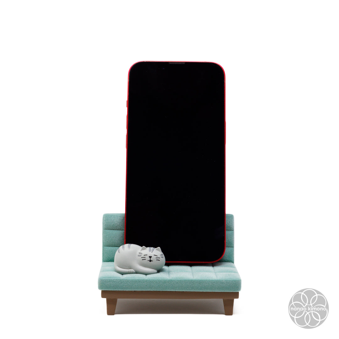 Phone Stand - Sofa Cat Blue