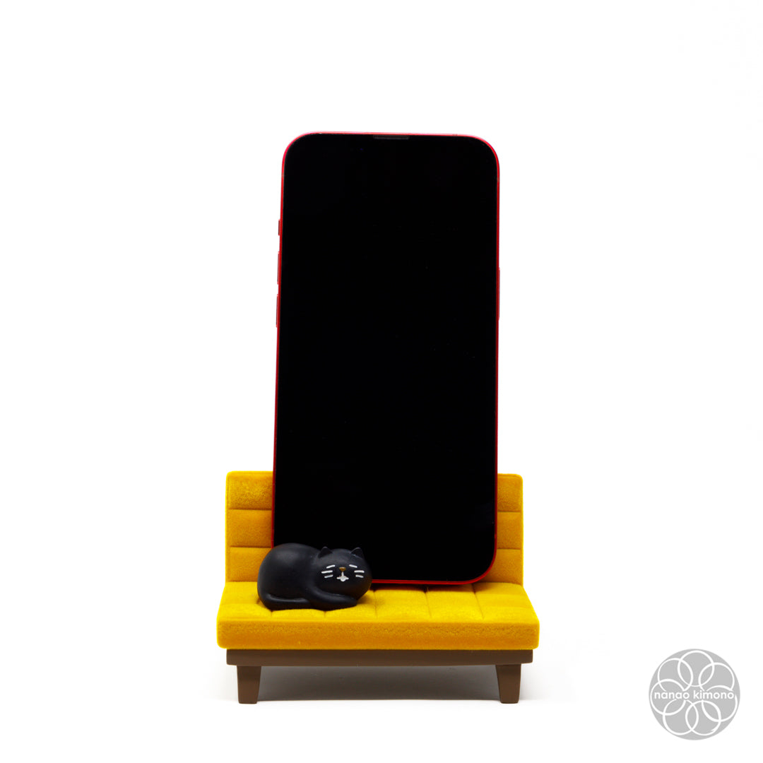 Phone Stand - Sofa Cat Yellow