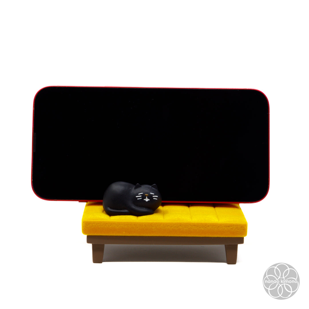 Phone Stand - Sofa Cat Yellow
