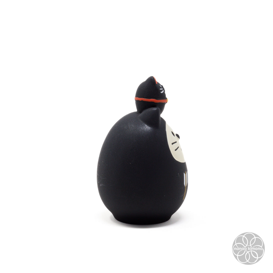 Miniature - Daruma Cat Black