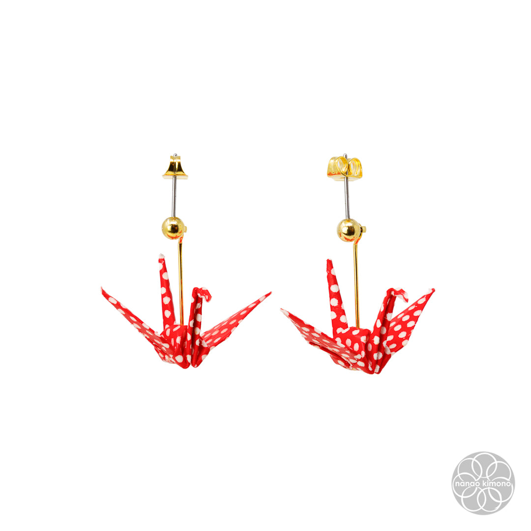 Pierced Earrings - Origami Crane Tokyo Tower