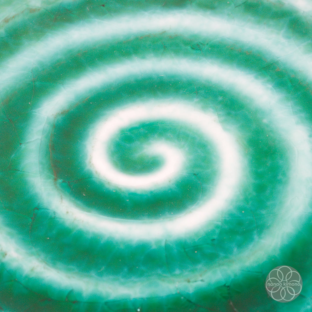 Plate - Shinkai Deep Green Spiral