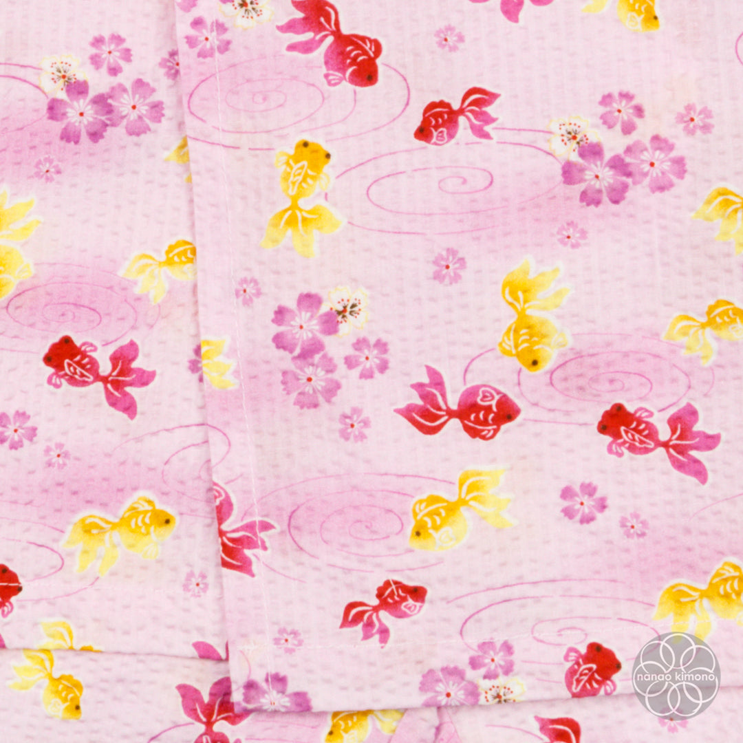 Jinbei - Kids 100cm Goldfish on Pink