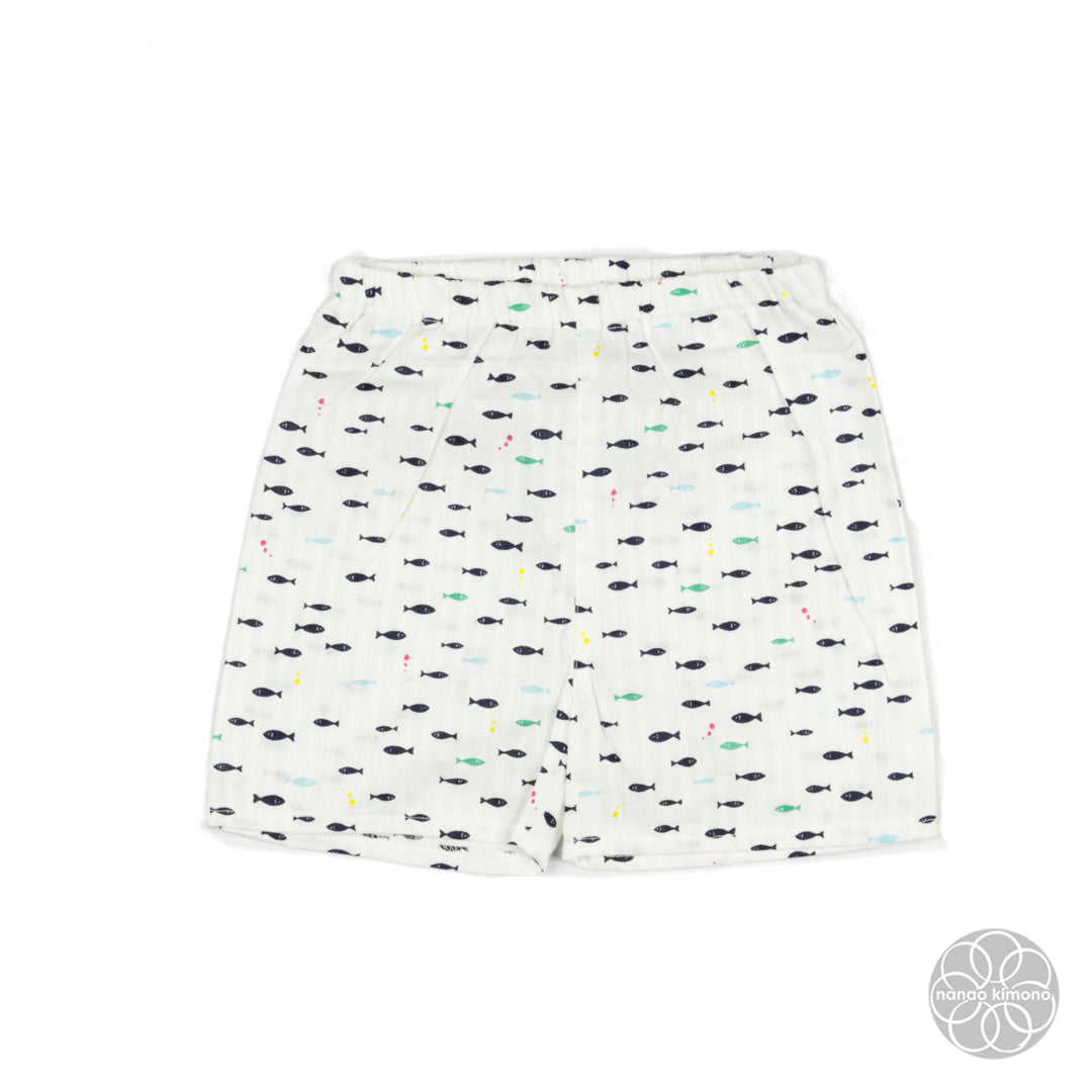 Jinbei - Kids 80 & 90cm Fish on White