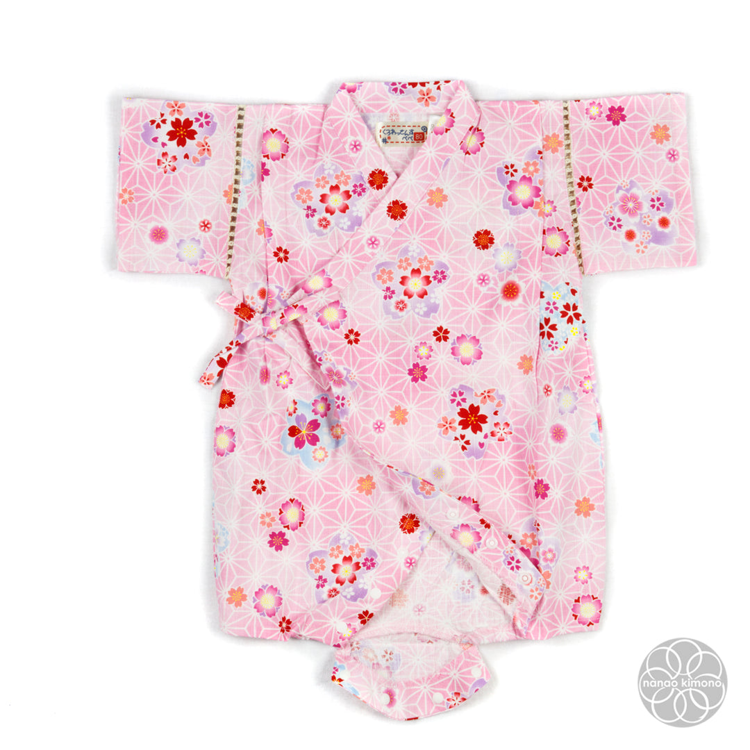 Jinbei - Kids 80cm Flowers on Pink