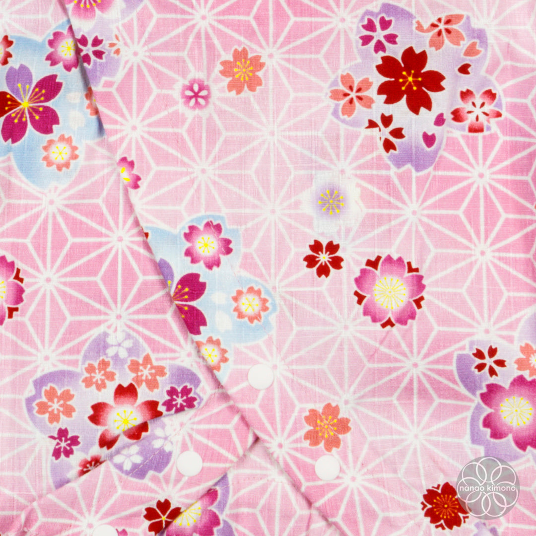 Jinbei - Kids 80cm Flowers on Pink