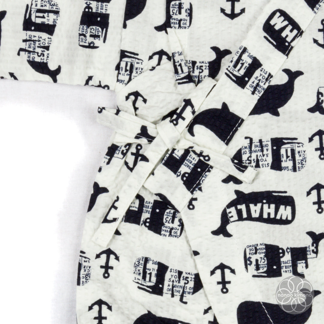 Jinbei - Kids 80cm Whale on White