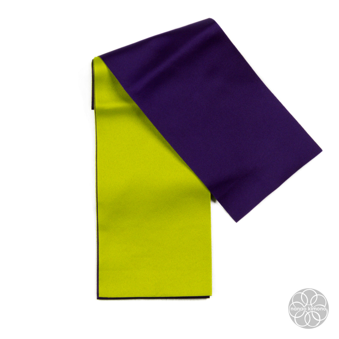 Women's Obi - Reversible Dark Purple & Light Green