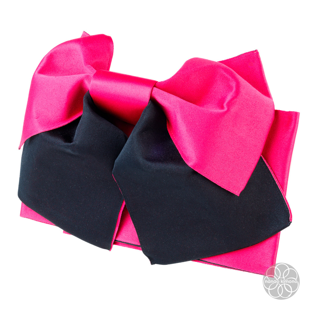 Women's Pre-tied Obi - Pink & Black