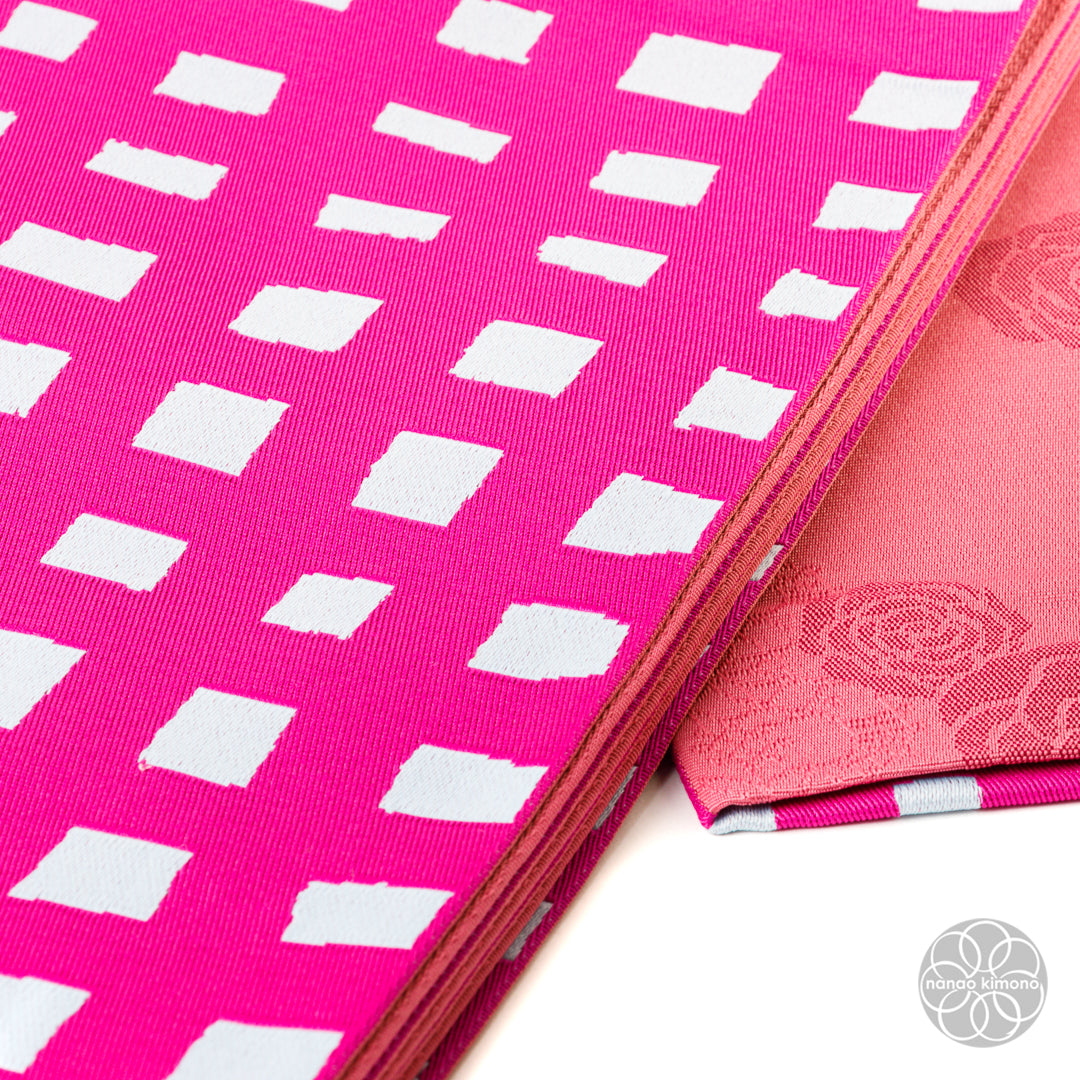 Women's Obi - Reversible Checkered and Roses