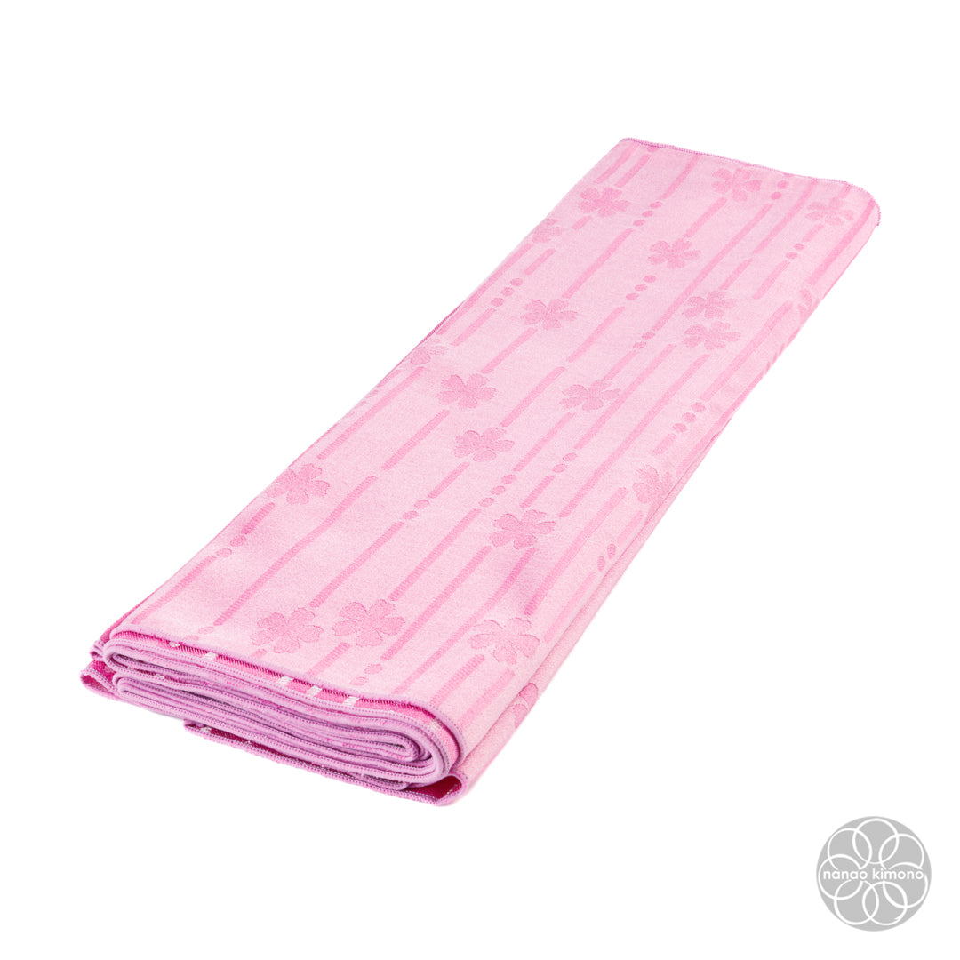 Women's Heko Obi - Reversible Flowers Pink