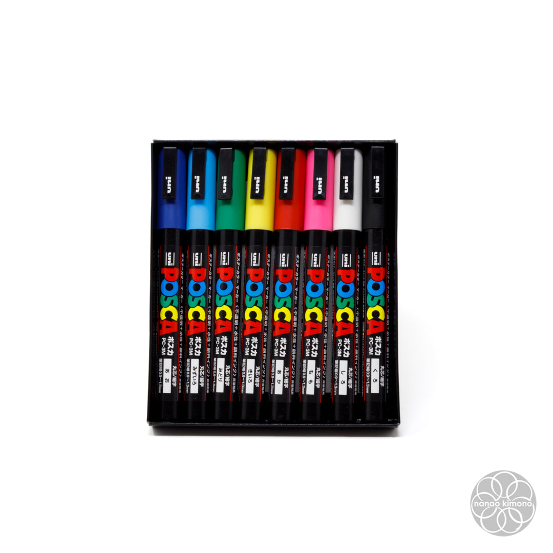 Posca - 8 Colours 0.9-1.3mm