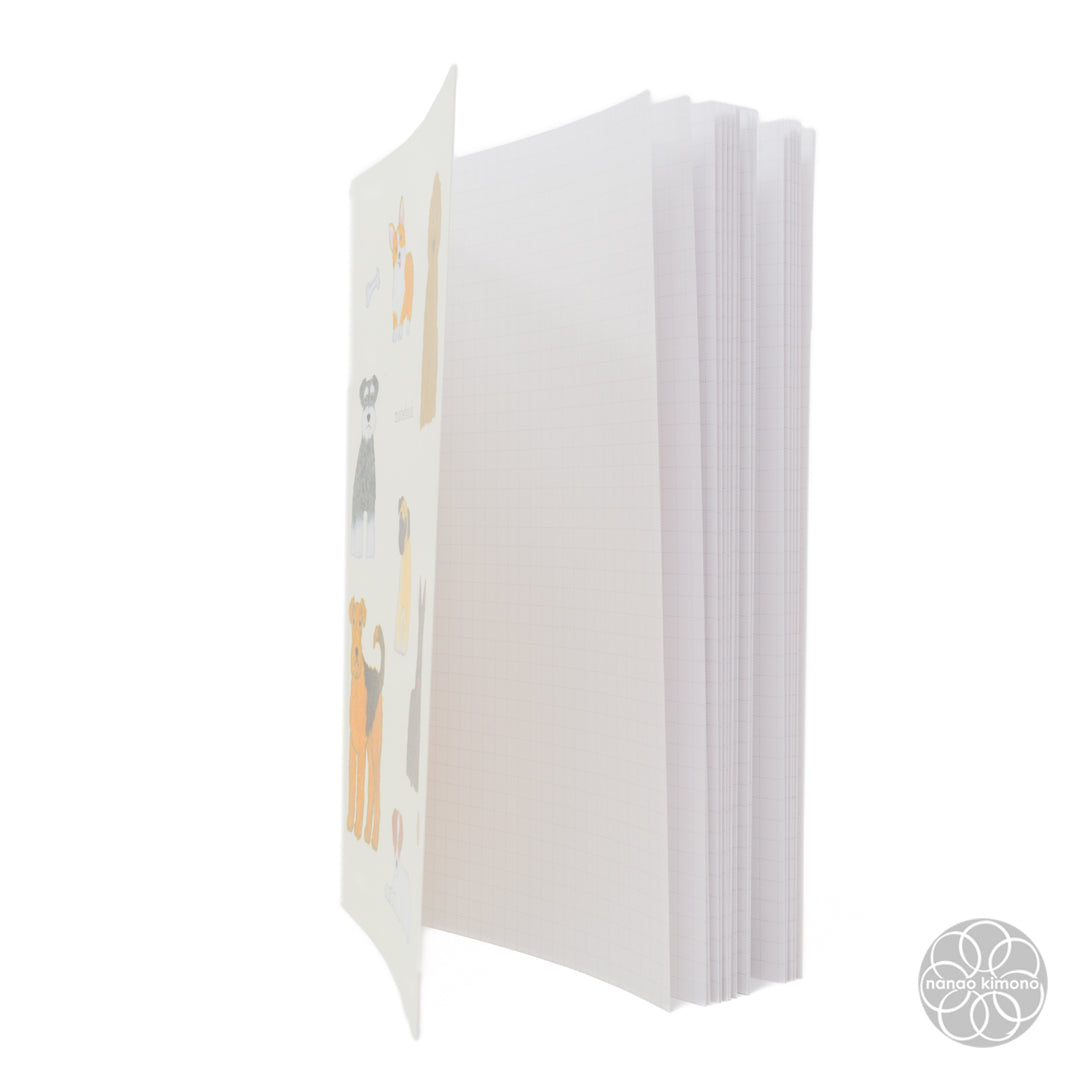Grid Notebook - A5 Dogs