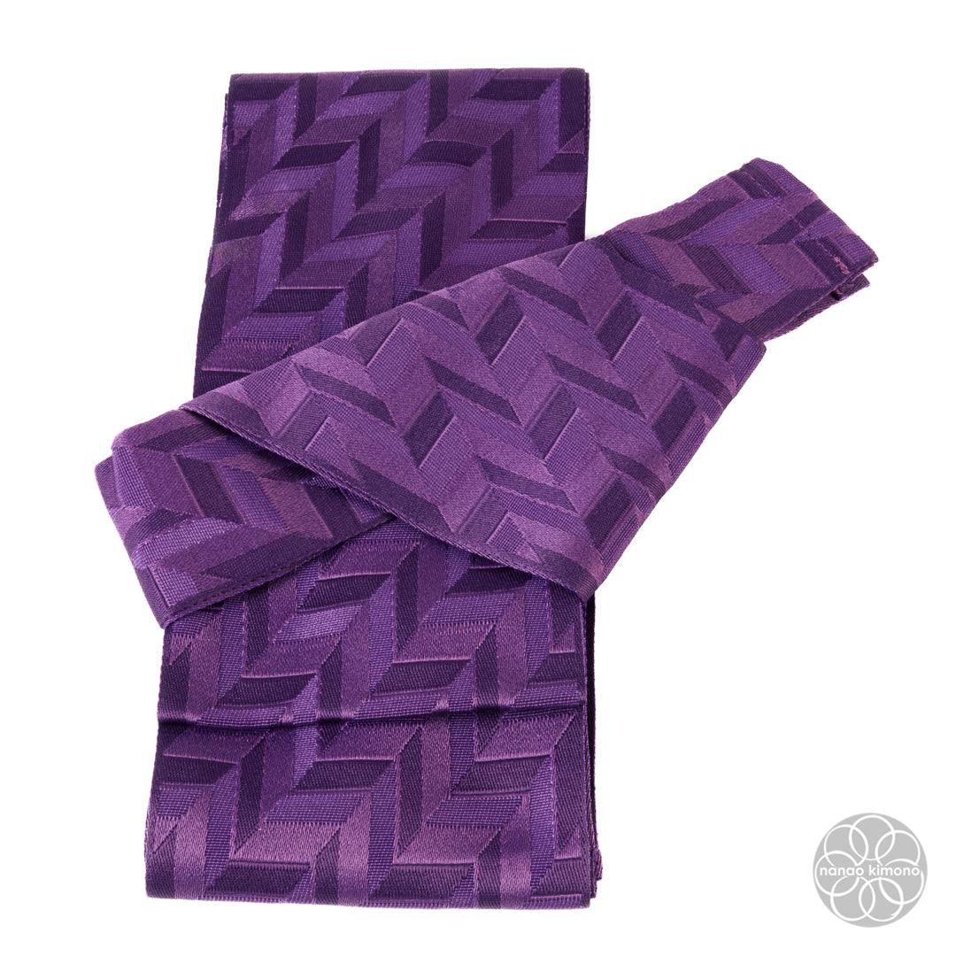 Men's Pre-tied Obi - Purple