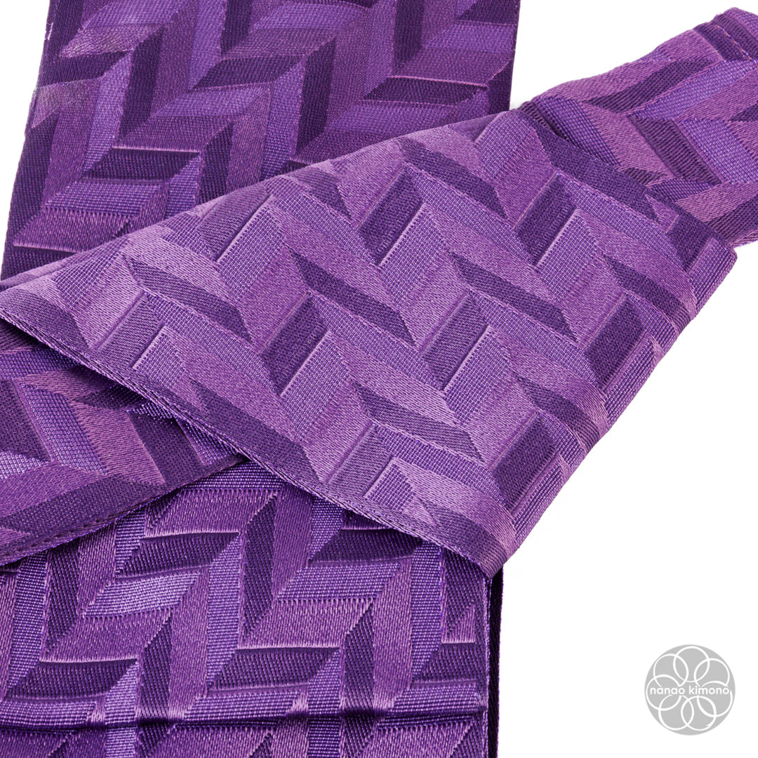 Men's Pre-tied Obi - Purple