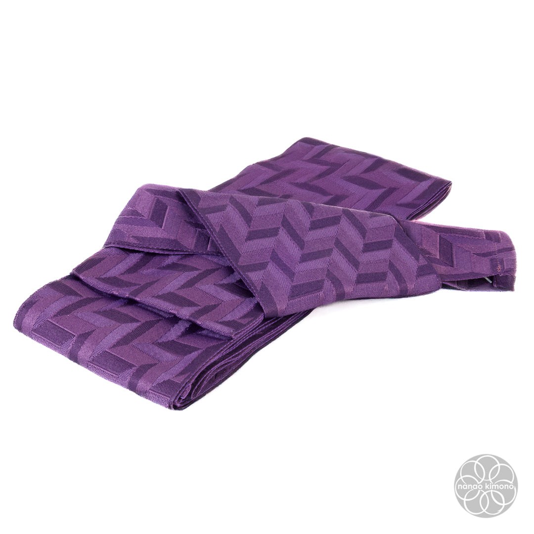 Men's Pre-tied Obi - Purple