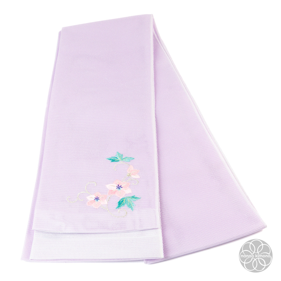 Women's Obi - Flower Purple