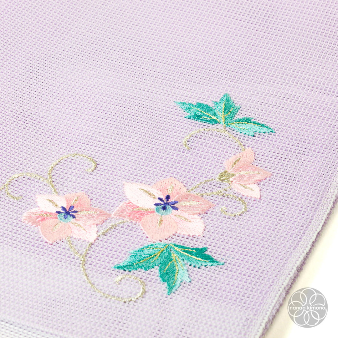 Women's Obi - Flower Purple