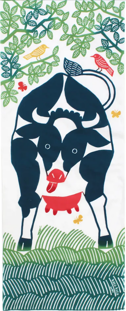 Tenugui Towel - Cow