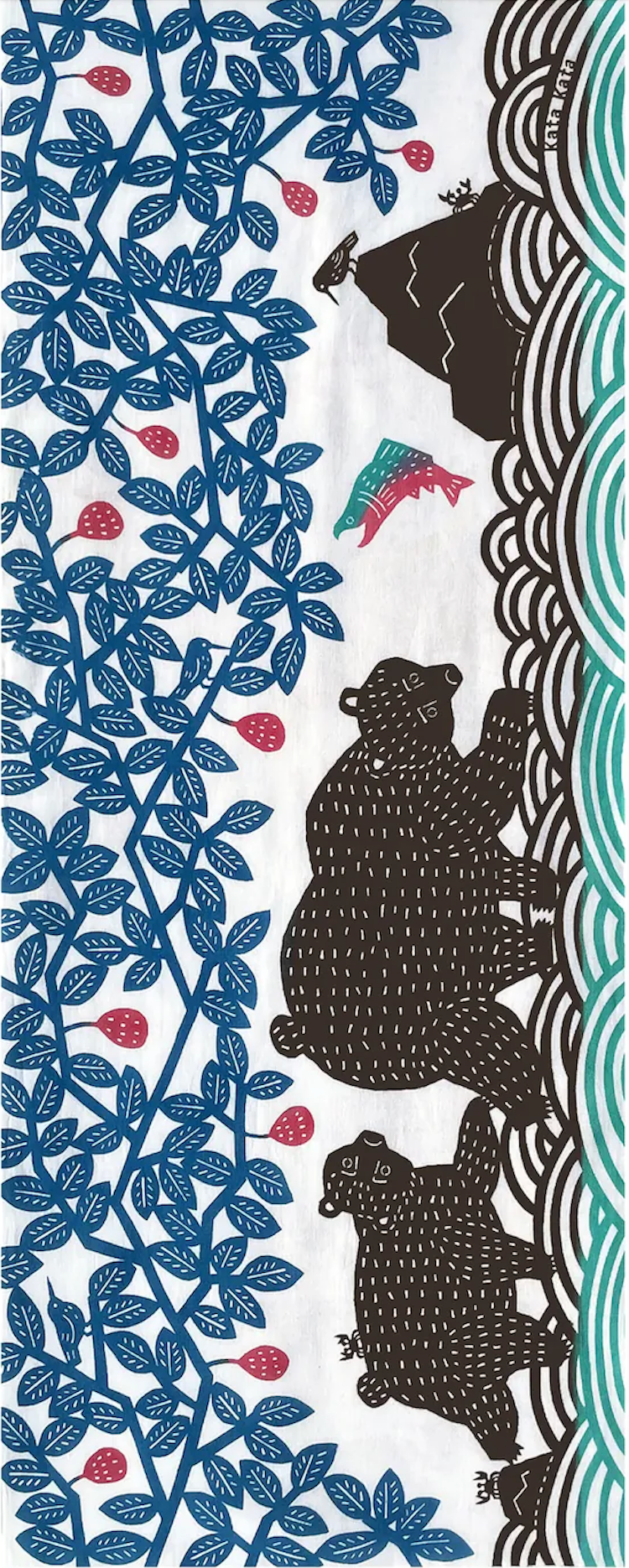 Tenugui Towel - Bear – nanao kimono