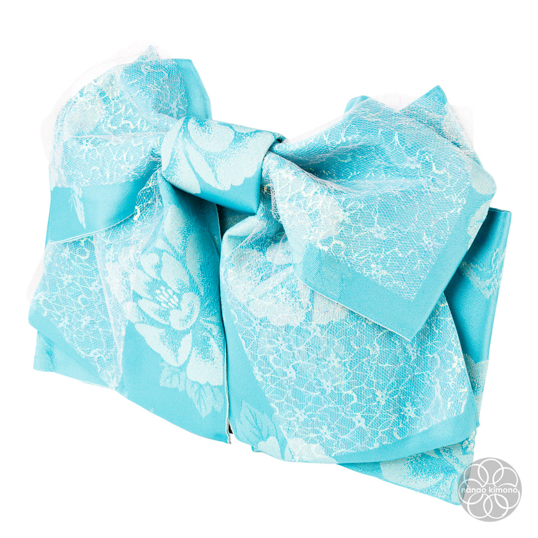 Women's Pre-tied Obi - Lace Blue