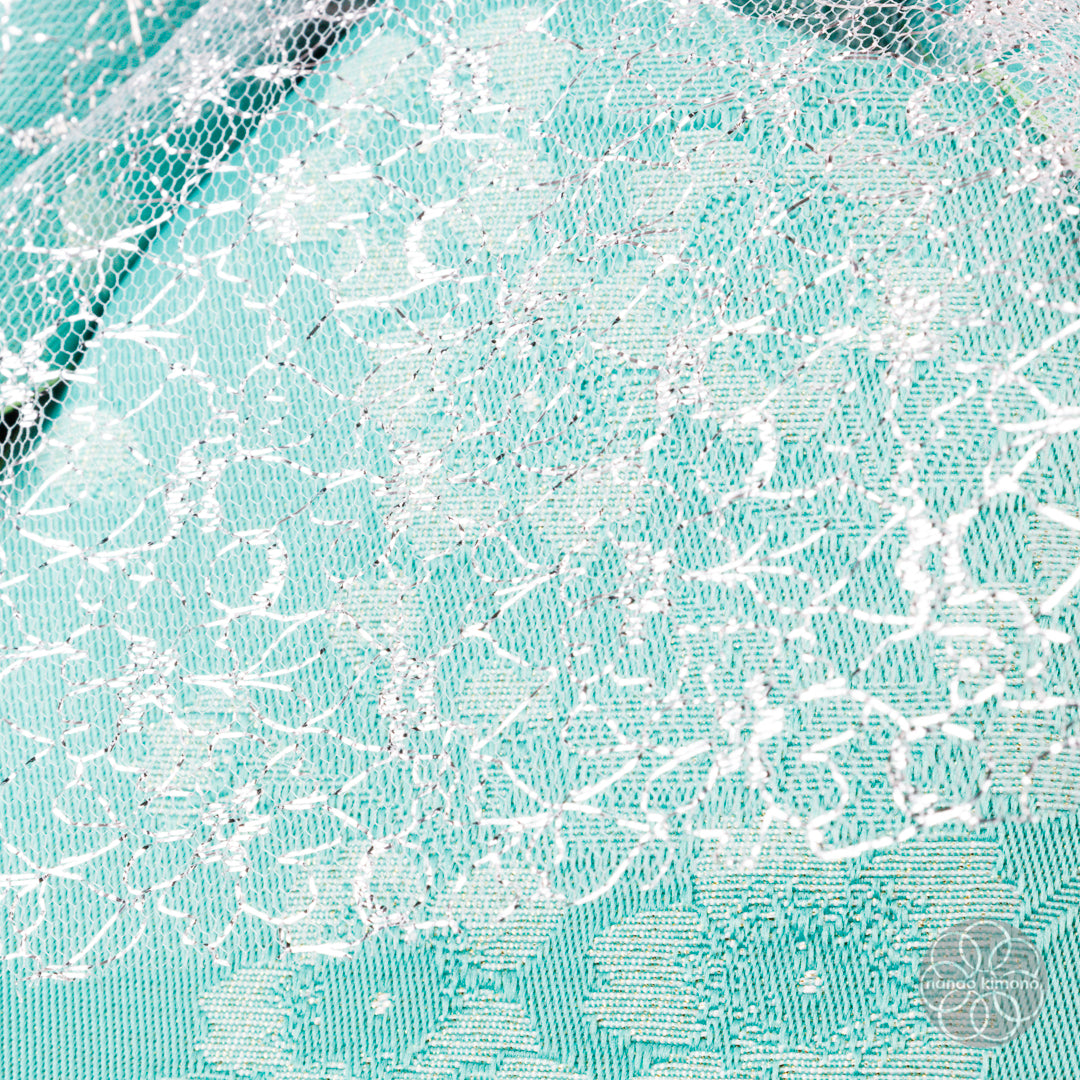 Women's Pre-tied Obi - Lace Teal