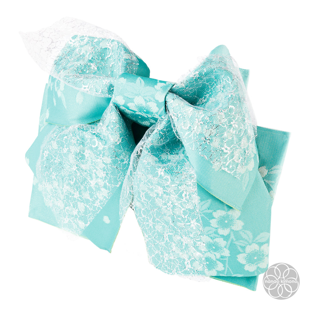 Women's Pre-tied Obi - Lace Teal