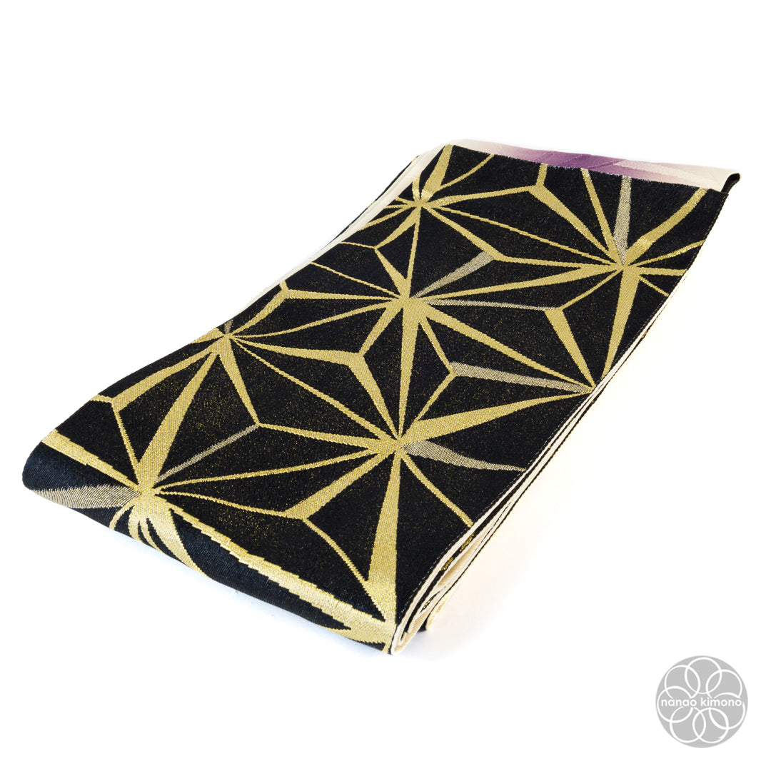 Women's Kimono Obi - Asanoha Reversible