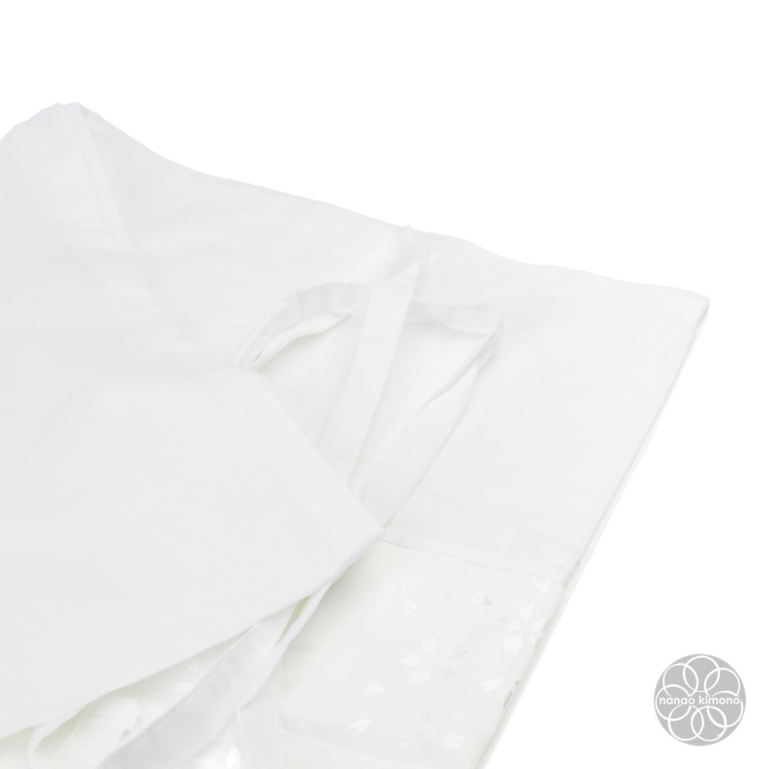 Women's Two-Piece Juban - Sakura on White