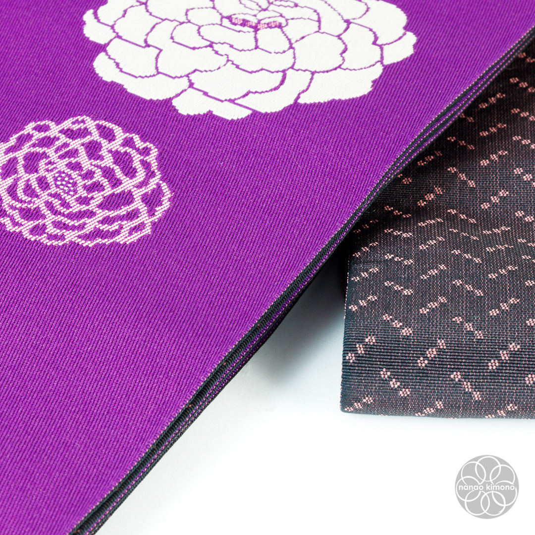Women's Kimono Obi - Peonies