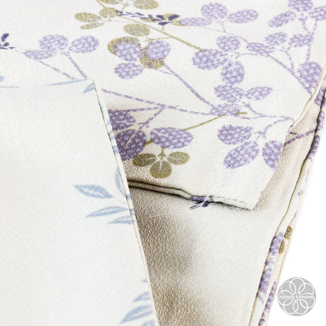 Women's Washable Hitoe Kimono - Leaves