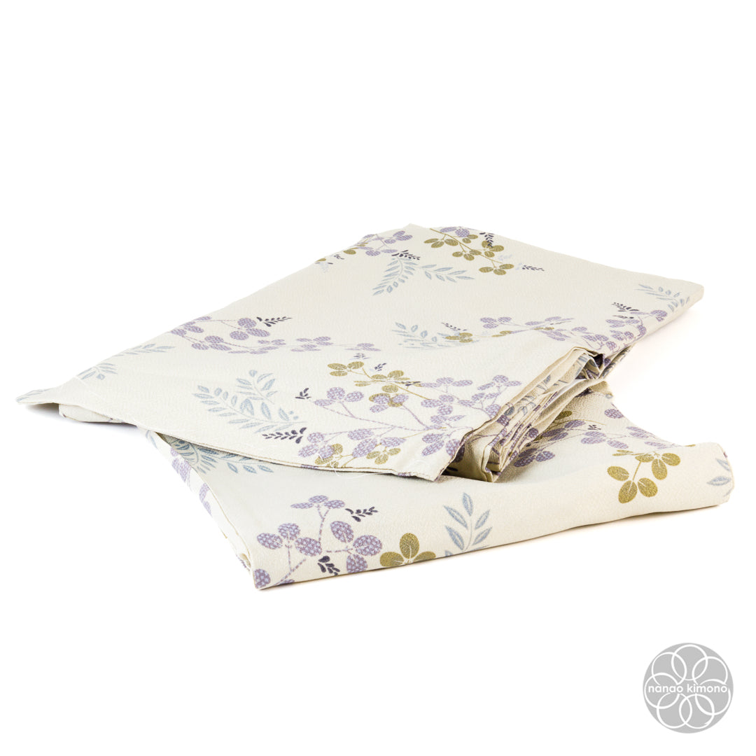 Women's Washable Hitoe Kimono - Leaves