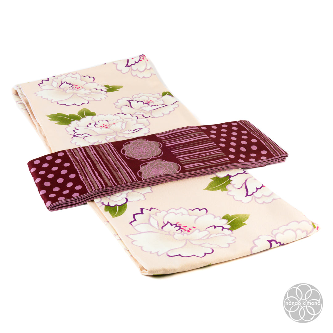 Women's Kimono Obi - Pink & Red