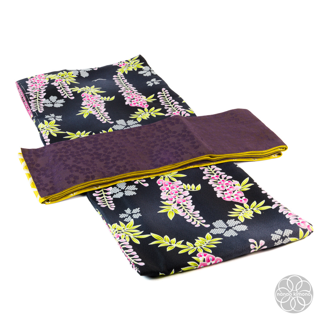 Women's Kimono Obi - Shippo Reversible