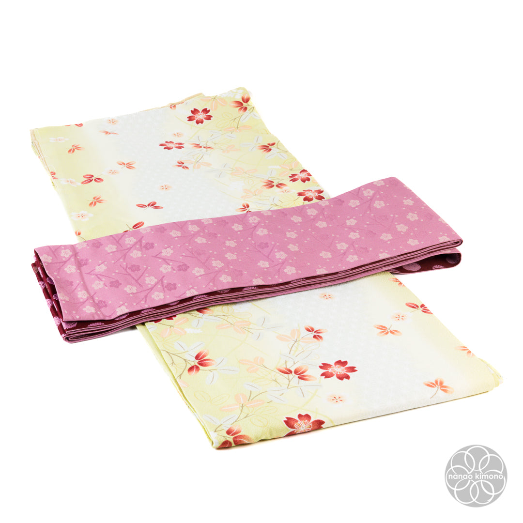 Women's Kimono Obi - Polkadots Reversible