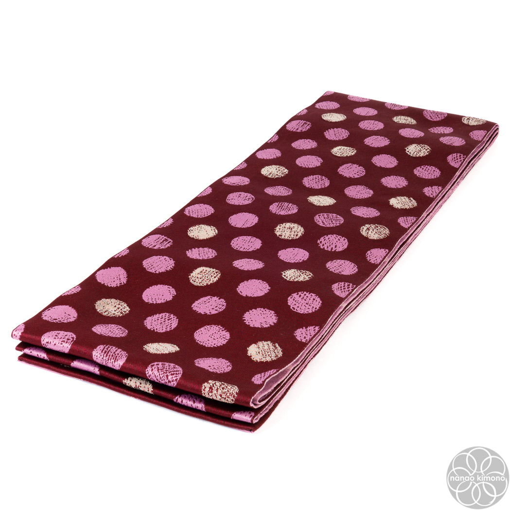 Women's Kimono Obi - Polkadots Reversible