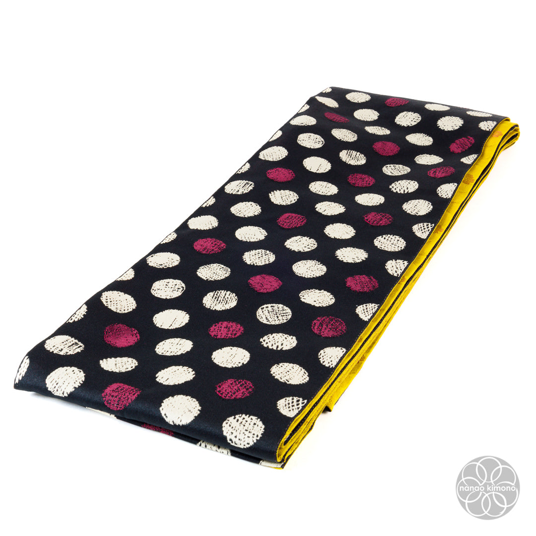 Women's Kimono Obi - Polkadots Reversible
