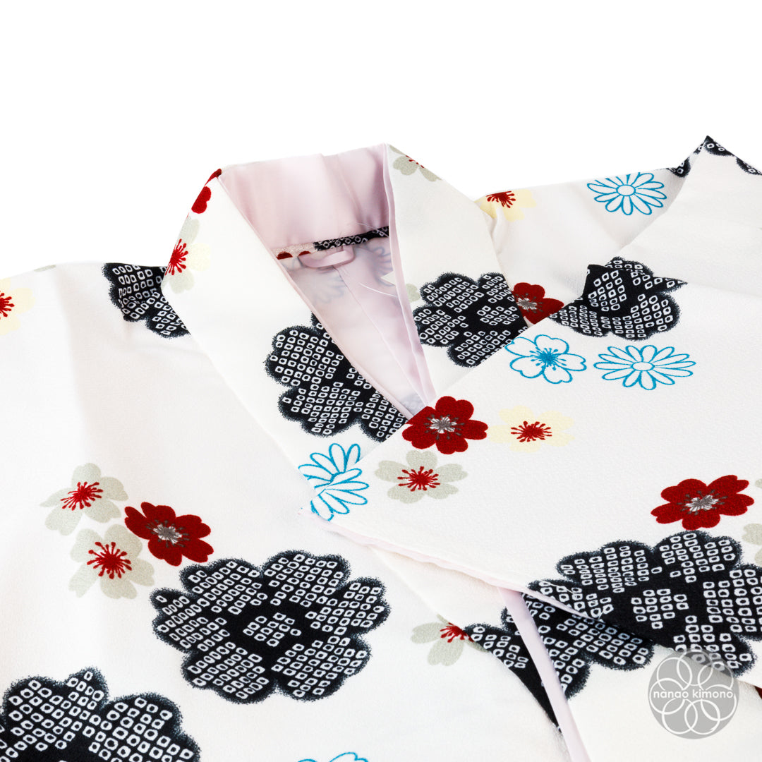 Women's Two-Piece Kimono - Flowers White