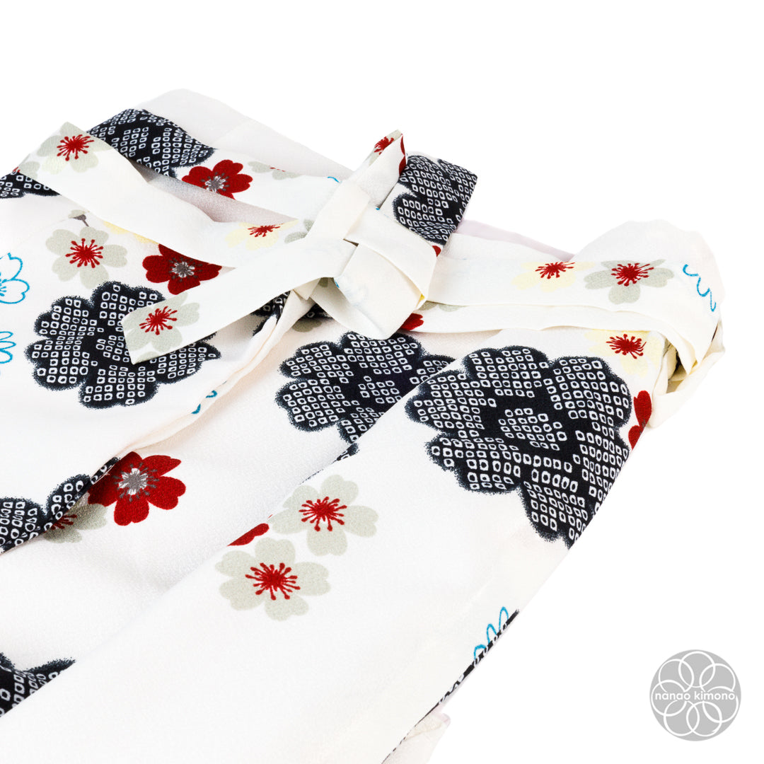 Women's Two-Piece Kimono - Flowers White