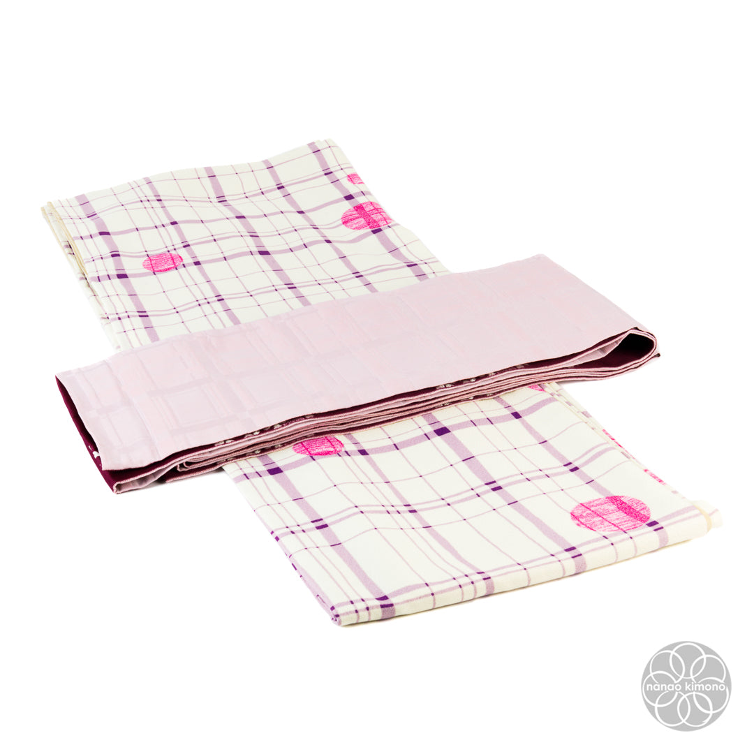 Women's Kimono Obi - Sakura Red