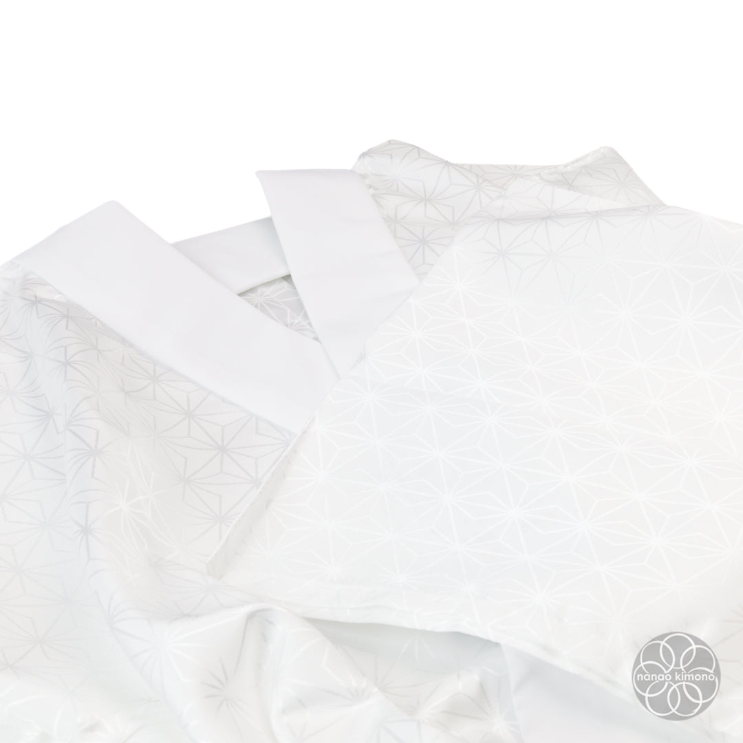 Women's Nagajuban - White Asanoha