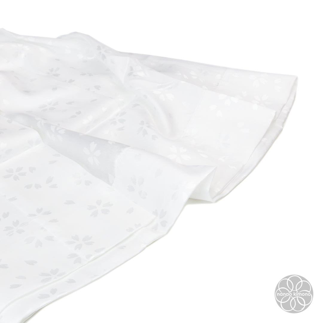 Women's Nagajuban - White Sakura