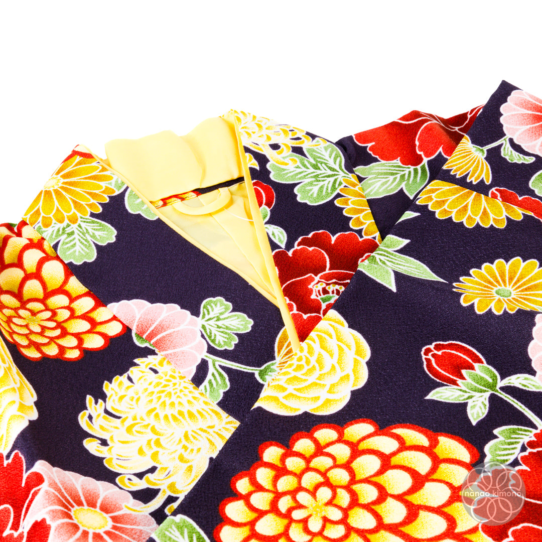 Women's Two-Piece Kimono - Black and Yellow