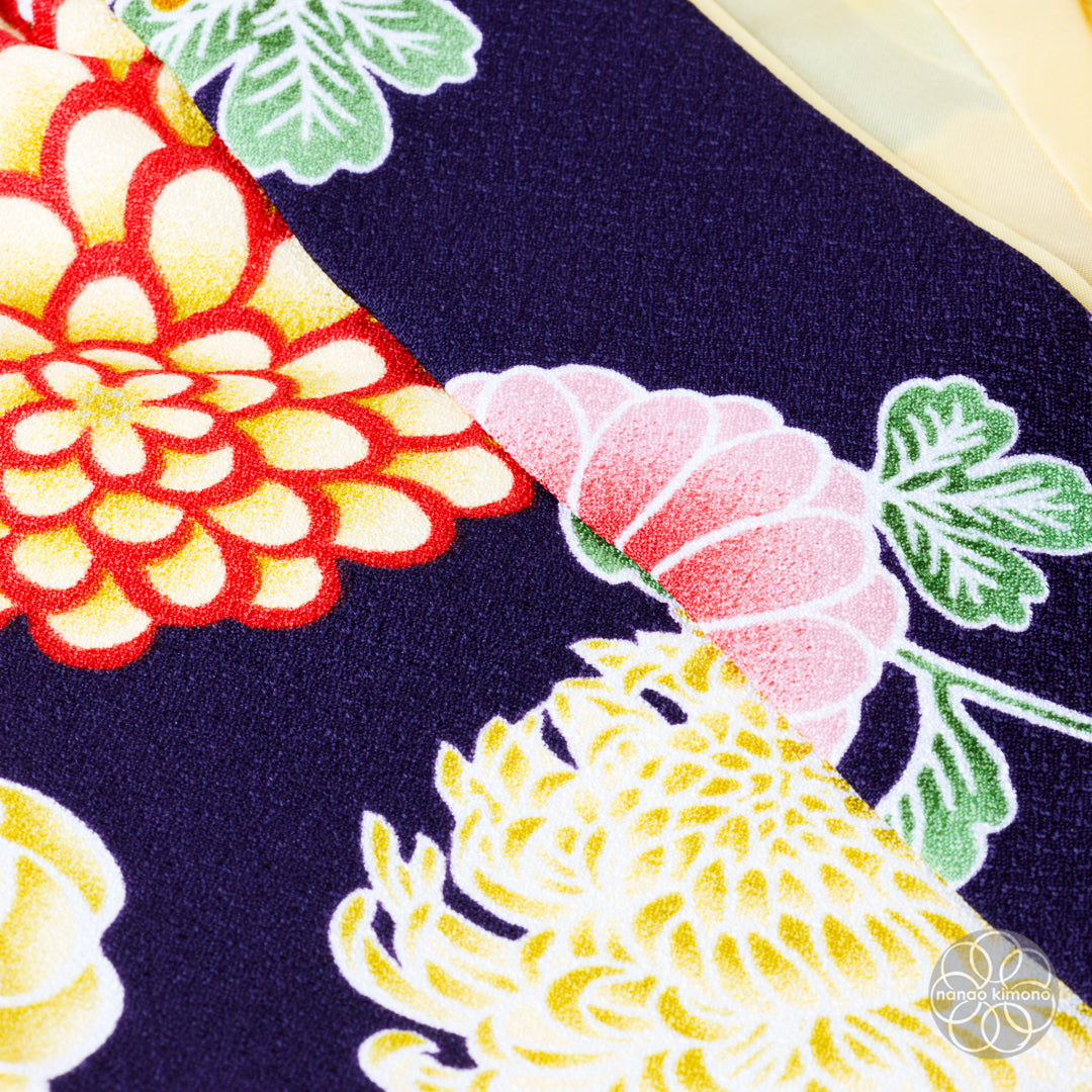 Women's Two-Piece Kimono - Black and Yellow