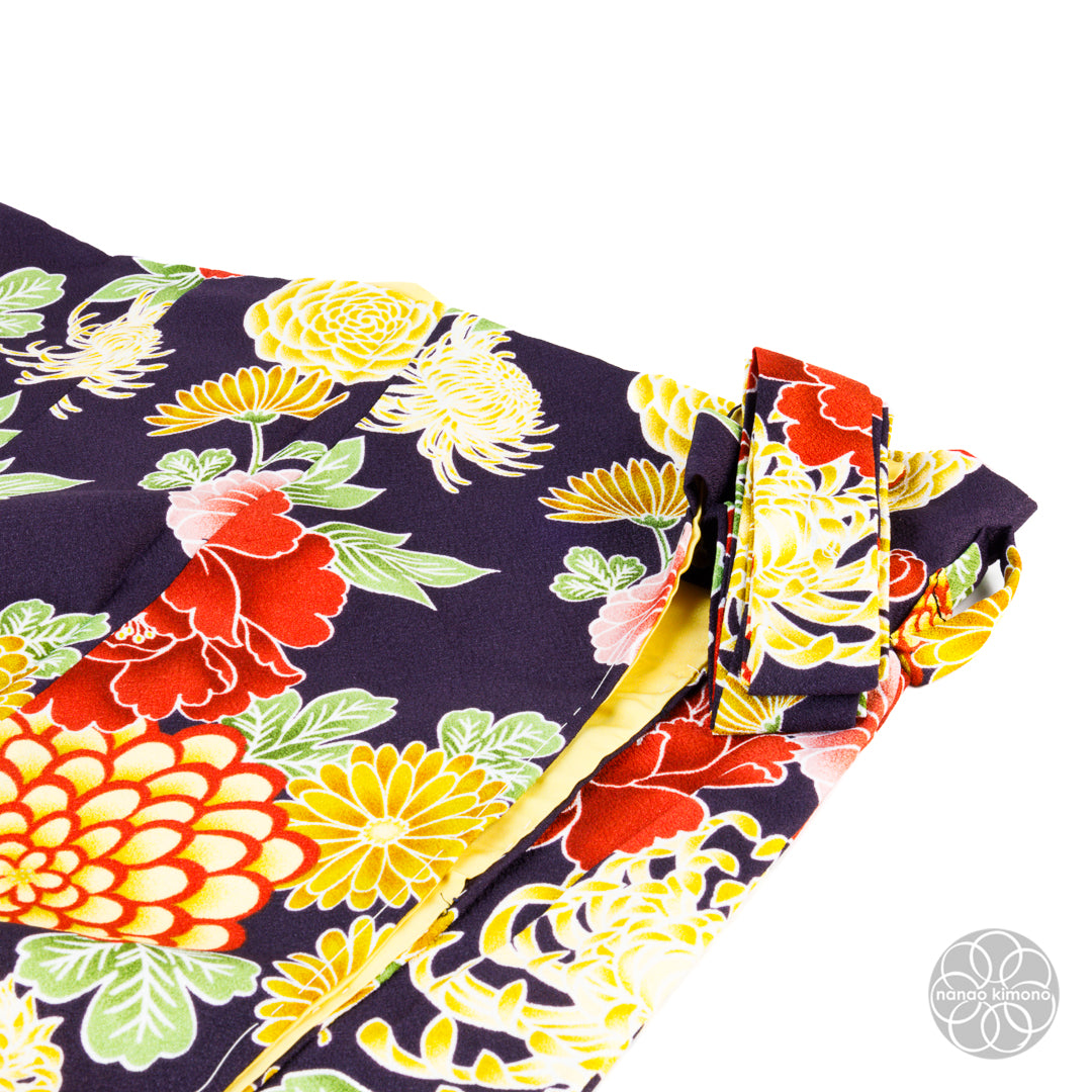Women's Two-Piece Kimono - Black and Yellow